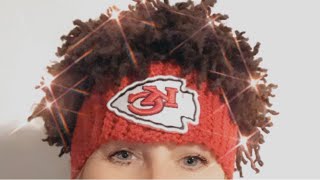 Crochet Patrick Mahomes inspired hat