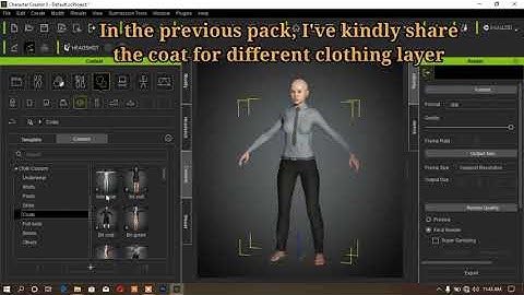 CC3 and iclone full body clothing free download