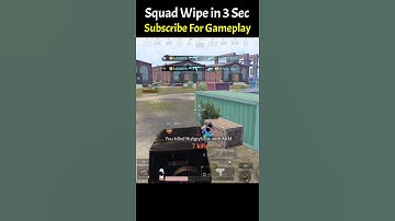 Fastest Squad Wipe in Pubg 🔥 Only in 3 Seconds 😱 4 Knock in 1 Spray #Shorts #shorts #pubg