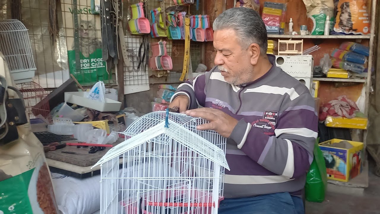 اسعار العشوش والاقفاص والمستلزمات وأكل العصافير عند محلات الناحل واولاده ومكانه بسوق الجمعة💚⚘️