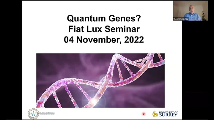 Fiat Lux seminar on Quantum Biology: Prof. Johnjoe...