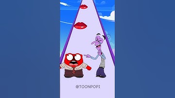 New Kiss Run Anger vs Fear Funny Epic Challenge! || Inside out 2