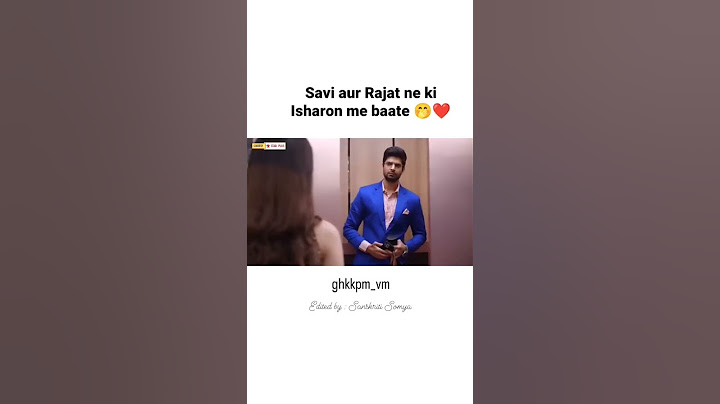 Savi aur Rajat ne ki Isharon me baate 🤭❤️#ghumhaikisikeypyaarmein #bhavikasharma #explore#viral