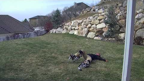 Jumping Stilts Backflip Crash