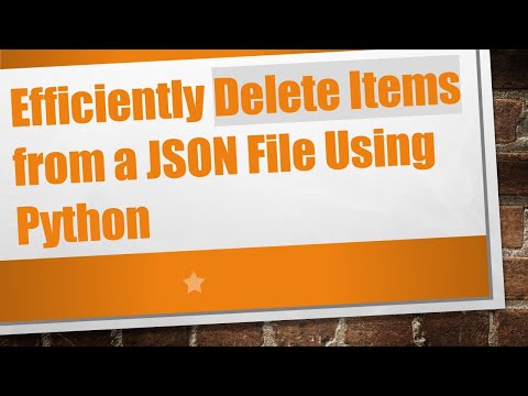 Efficiently Delete Items