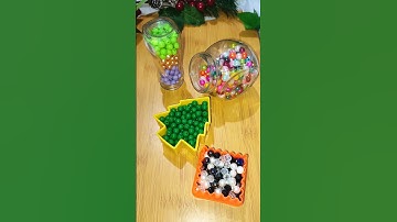 The Beads Run Into a Jar Reverse ASMR Beads Relaxing #satisfying #asmr #reverse #shorts #trending