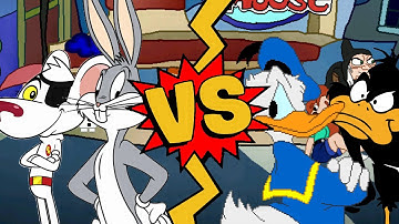 M.U.G.E.N Battles | Bugs Bunny/Danger Mouse vs Daffy Duck/Donald Duck