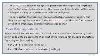 How to Use pcre2_match with Binary Subject Data