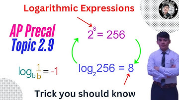 AP Precalculus | Topic 2.9 | Logarithmic Expressions | The Easy Way!