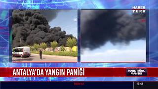 Antalyada Yangın Paniği