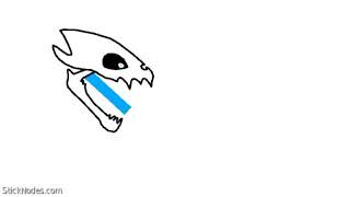 My first gaster blaster test remqke with sound affects