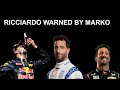 Daniel ricciardo warned by helmut marko  improvement needed