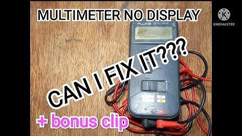 How to repair Multimeter lcd no display and black-spot