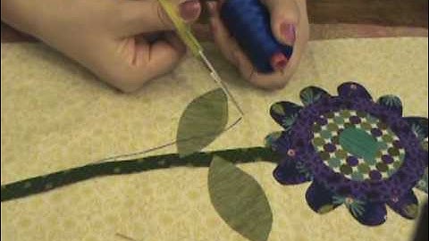 Blanket Stitching with Aurifil 12wt Thread