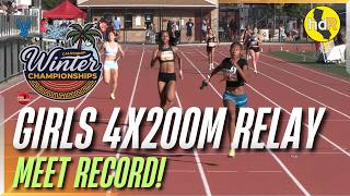 2026 TF - California Winter Championships - Girls 4x200M Relay Finals Heat 3, Meet Record!!!!
