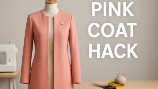 Sew A Stunning Pink Coat With This No-Seam Trick