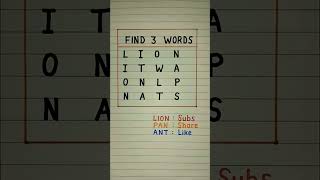 Find 3 words 💀    #funny #shorts