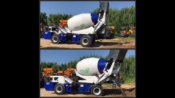 Luton LT-4.0 self loading concrete mixer testing before delivery#selfloadingmixer