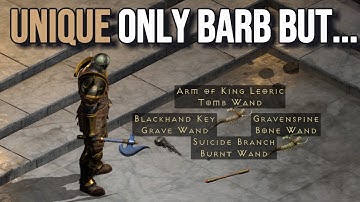 Unique Items Only Barbarian | D2R HC 1 to Hell