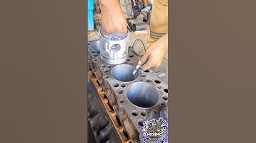 Perfect Liner Clearance! Piston & Gauge Method #mechanic #automobile #engine #how #shorts #skills