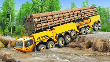 REAL DANGER Driving Logging Trucks Across Deadly Rivers