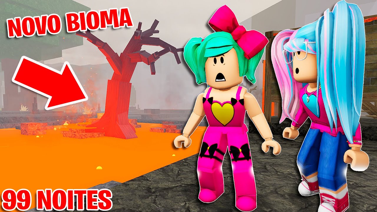 JOGAMOS O NOVO BIOMA VULCANICO EM 99 NOITES NA FLORESTA!