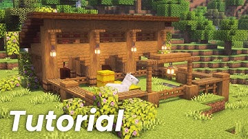 Minecraft Horse Stable Tutorial