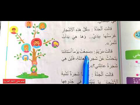 شجرة العائلة مرشدي في اللغة العربية المستوى الثاني