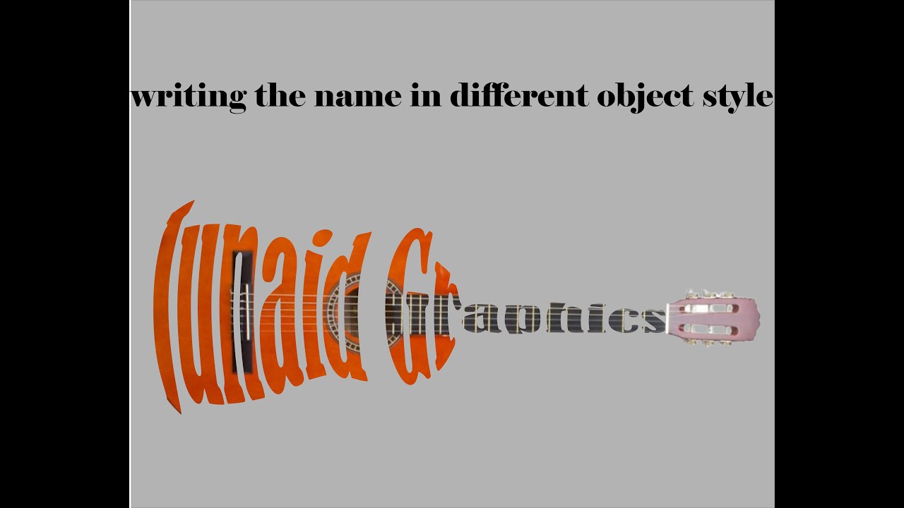 name-style-logo-in-coreldraw-junaid-graphics-arts-youtube