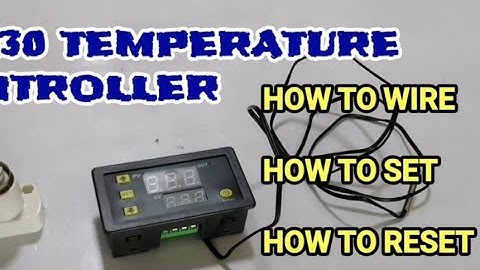 How to program and wire W3230 temperature controller