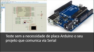 Virtual Terminal do Proteus + Arduino - Simulação com Biblioteca Nativa