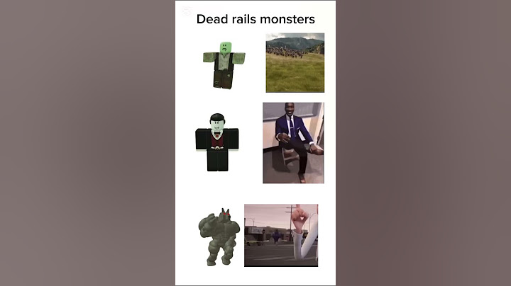 Dead rails monsters be like #roblox #deadrails