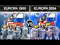 Europa 1900 vs Europa 2024 | Comparação
