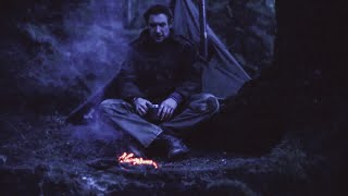 Winter Wild Camping. Lavvu Hot Tent And Wood Stove. Laavu. Asmr.