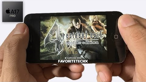 iPhone 15 Pro Residents Evil 4 Demo GamePlay on iPhone 4