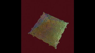 Crystal Growth sim using an octahedral crystal unit. Created with Blender