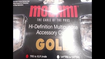 Mogami Gold Studio TRS to XLR Cable (Review)