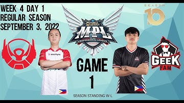 GEEK FAM VS. BIGETRON ALPHA GAME 1 | MPL INDONESIA SEASON 10  WEEK 4 DAY 2