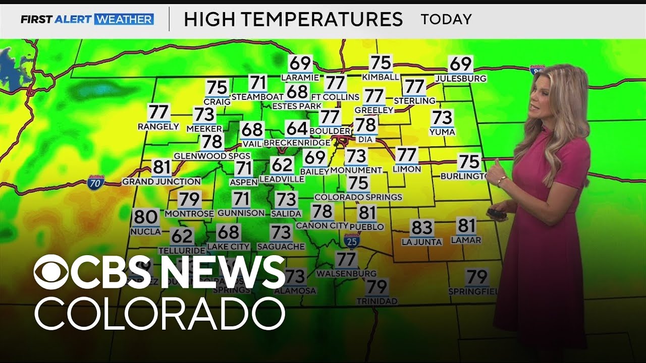 Warming up, well above normal temperatures to end the week in Denver ...