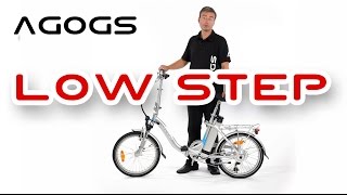 AGOGS LowStep - Bici Elettrica Pieghevole