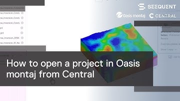 How to open a project in Oasis montaj from Central