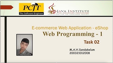 Web Programming 1 |  Task 02  |  Java Institute