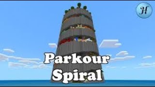 I GOT A NEW PR ON SPIRAL (minecraft parkour race)