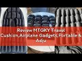 Review MTGKY Travel Cushion,Airplane Gadgets,Portable & Adjustable Airplane seat Cushion for Long Fl
