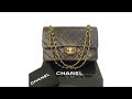 Chanel 2 55 Dark Brown Lambskin Leather Double Flap bag