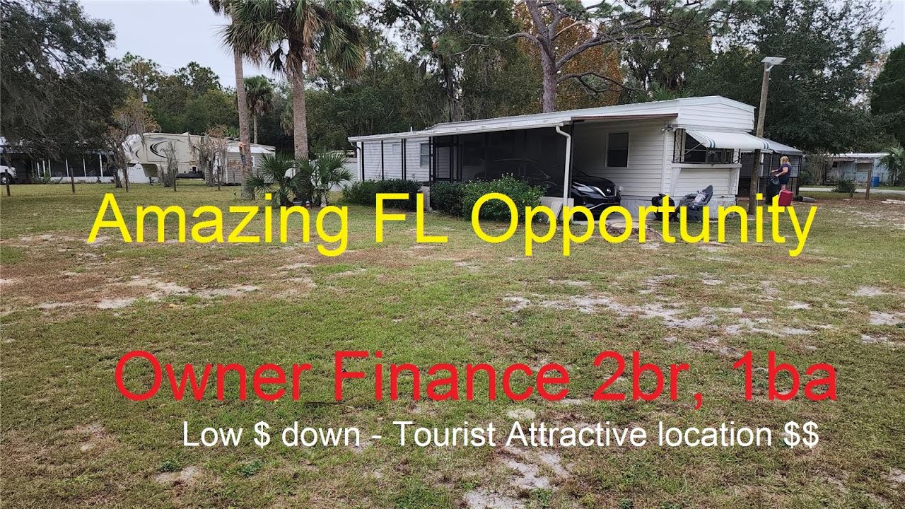 Florida Owner Finance Home in Tourist attractive area 20k down or