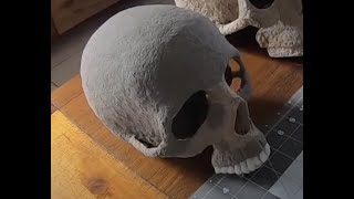 How I Make Skull Paper Mache out of Egg Trays