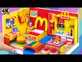 Making Cute Miniature McDonalds House with Bedroom and Pool from Cardboard ❤️ DIY Miniature House