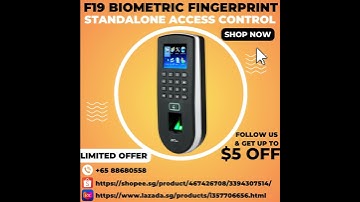 F19 Biometric Fingerprint Standalone Access Control