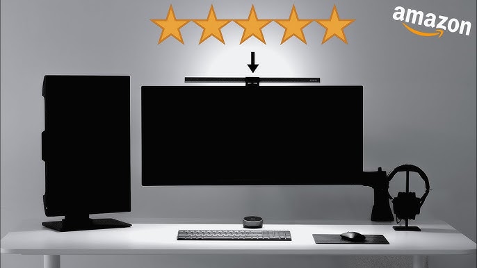  Quntis Monitor Light Bar PRO+ with Remote Control, Fit for  Curved/Flat Monitor, Eye-Care USB Computer Lamp Dimmable Screen Light Bar  with Auto-Dimming, No Glare Home Office Gaming Desk Lamp : Electronics